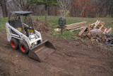 Clearing Way for Deck Footings_110412