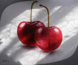 oil painting: The Red Couple - Cherries