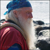 Hiker on the Beach