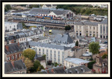 Our Hotel (Hotel de la Paix), our car and station behind.