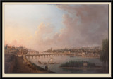 Vue de Tours en aval des ponts, prise pes coteaux de Saint-Cyr, vers 1785