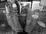 Shop Window Through My Reflection - Mineral Point, Wisconsin