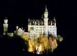 Illuminated Neuschwanstein Castle