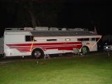 I PURCHASED SOME ROPE LIGHTS THAT I STRUNG UP UNDER THE AWNING AND THE RAILS