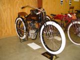 A BIKE SIMILAR TO THIS  WAS BEING RACED ON THE 1/2 MILE FLAT TRACK, THEY ARE BEAUTIFUL AND ALMOST PRICELESS IN VALUE