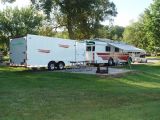 A VIEW OF MY CAMPSITE DURING MY SECOND STAY AT FISHERMANS CORNER