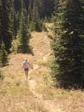 Lisa Henson on the trail