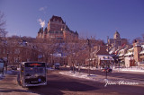 Château Frontenac built in 1892  & Place Royale (1608 ) at -42°C