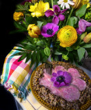 Wild rural flowers have a liking for rustic food...