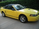 2001 Ford Mustang Convertible, Yellow Mustang