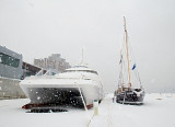 catamaran et voilier enneigs