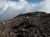 The view down from my tent at Barafu camp