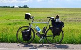 398    Stef touring Saskatchewan - Koga Miyata Lightspeed touring bike