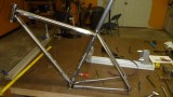 Checked alignment and then to finish weld it up. 