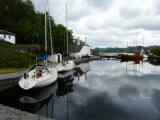 The start of the Crinan canal