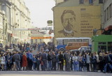 Tverskaya St. and Kamergerskiy Pereulok, Moscow, during a City Day celebration, mid-1990s