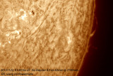 20121122 01:59 hrs UT, 63, 2105mm EFL Ha, Daystar