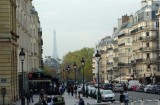 Looking towards the Eiffel Tower from the Panthon, Paris