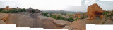 View of Hampi from atop rocks behind temple (11 Nov 2012)