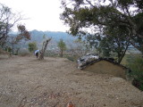 View of southern edge of plateau, looking east.