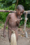 Yakel boy with a pipe, Tanna
