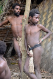 Yakel men wearing mambas, Tanna