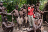 One of the other guests goes for her memorable photos (we were only 3 tourists)