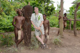 Tourist at the Yakel village, Tanna