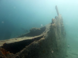 One of the first things divers reach is the wreck of a coastal merchant ship which sank trying to salvage equipment 