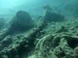 Sediment covered barrels, Million Dollar Point
