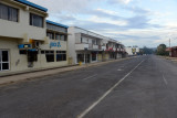 Empty Main Street of Luganville early in the morning