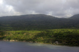 West coast of Tanna on descent for the airport