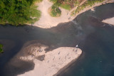 Sandbar at the river outlet near the airport, Port Vila