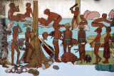 Mural of village life, Port Vila