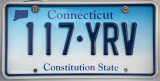 Connecticut License Plate