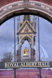 Reflection of the Albert Memorial, Royal Albert Hall