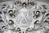 Monogram of William and Mary, Queens Staircase entrance, Kensington Palace