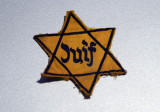 The infamous yellow star of the holocaust with Jew in French