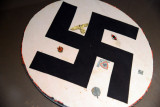 War souvenirs - Swastika cut from a Nazi flag