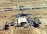 Denver International Airport under construction