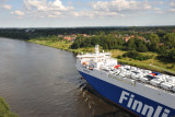 The 98km Kiel Canal connects the North Sea to the Baltic Sea since 1895