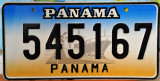 Panama License Plate