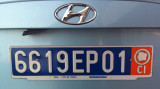 License plate of Côte d'Ivoire