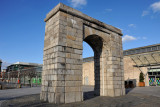 The Triumphal Arch was built in 1813 and moved to this location in 1998 as part of the Docklands redevelopment