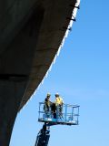 Workers with water