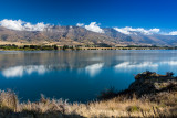 Lake Dunstan with cloud reflection