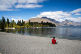 Lake Wakatipu at Queenstown, New Zealand