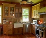 Kitchen; White Oak, Quartered White Oak and Walnut