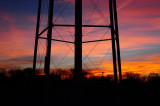 Albany Water Tower Base at Sunrise