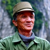 row boat  guide, Ha Long Bay, Vietnam  